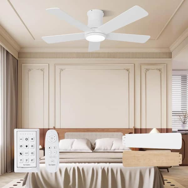 ZXXC 42 in. Indoor/Outdoor White Downrod Mount Ceiling Fan with