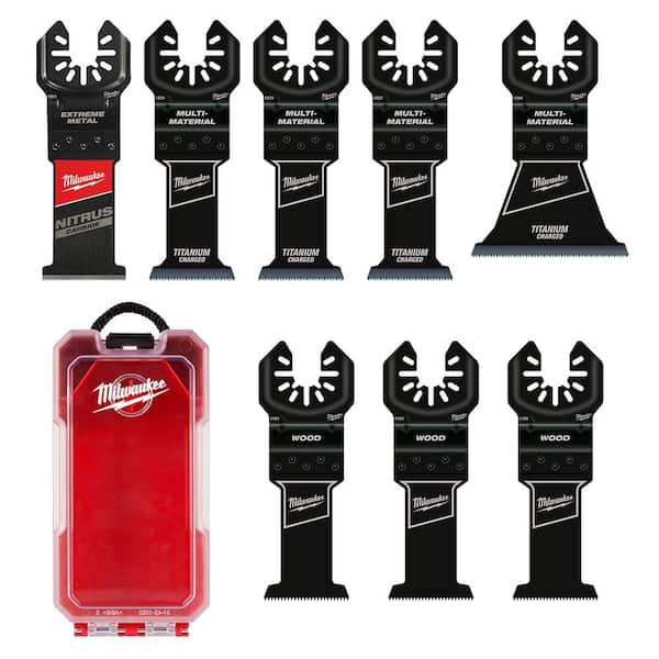 Milwaukee Oscillating Multi Tool Blade Set 8 Piece 49 10 9208W The Home Depot