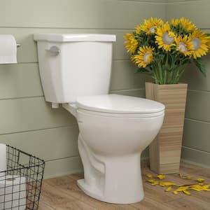 Dynasty ADA Compliant Height 2-Piece 1.28 GPF Single Flush 12 in. Rough in Size Elongated Toilet in White Seat Included