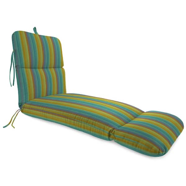 74 in. L x 22 in. W x 5 in. T Outdoor Chaise Lounge Cushion in Sunbrella Astoria Lagoon