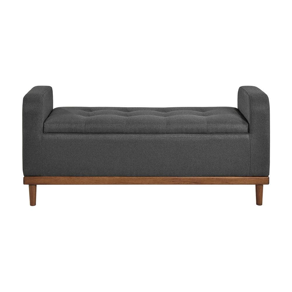 Rex Dark Gray 50 In. Lift Top Bedroom Bench