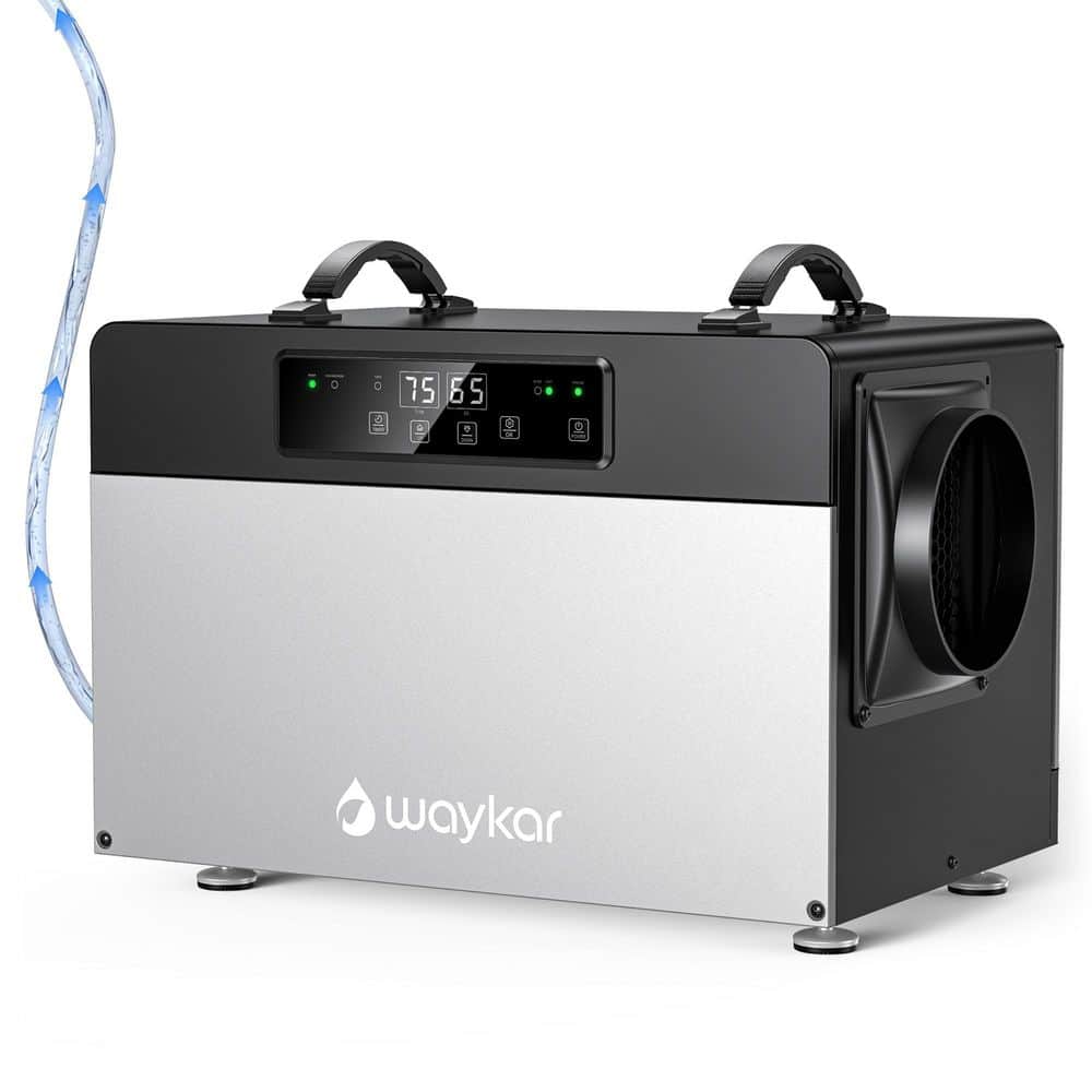 125 pt. 6500 sq. ft. Commercial Dehumidifier with Pump, Drain Hose,Memory Restart ,Timer for Crawl Space in Black price history on PriceWatchPro