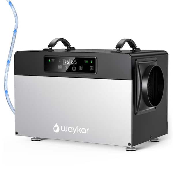 125 pt. 6500 sq. ft. Commercial Dehumidifier with Built-in Pump&Drain Hose for Crawl Space, Basement and Garage in Black