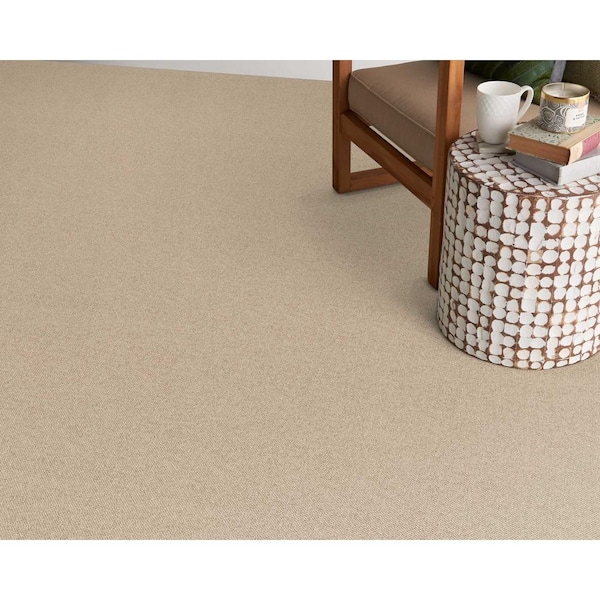 Hampton Oatmeal 8 ft. x 10 ft. Custom Area Rug with Pad