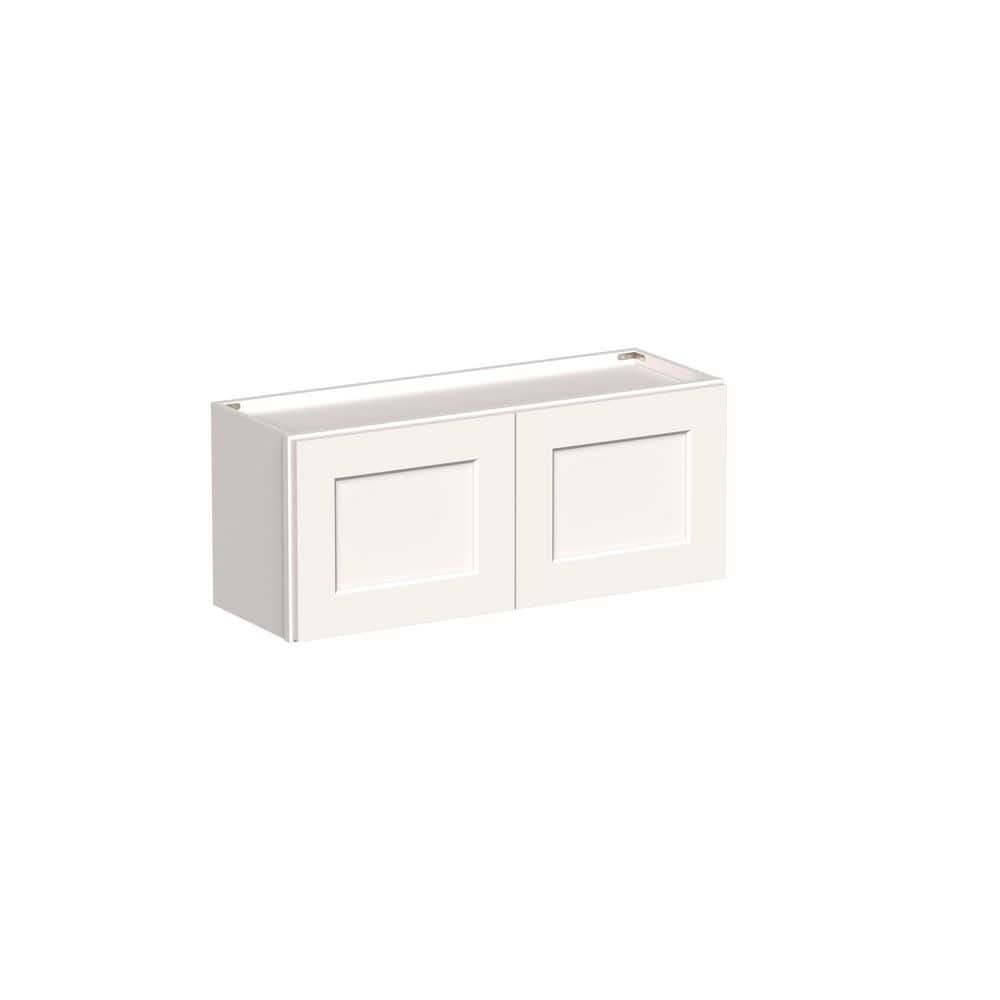 "Shaker Style 36"" W x 12"" D x 15"" H Wood Frame Ready to Assemble Wall Bridge Kitchen Cabinet in Shaker White" price history on PriceWatchPro