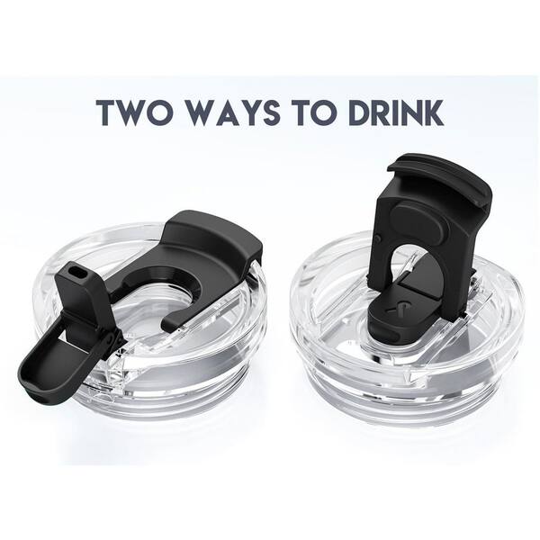 Wudkey 24 oz. Black Travel Coffee Mug with Leak-proof Lid, Stainless Steel  Insulated Coffee Tumbler, Fits in Car Cup Holder JK7N47_5 - The Home Depot