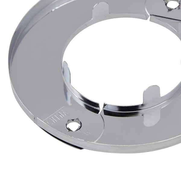 TOP-VIGOR 1pc 33mm Wall Split Flange Pipe Cover, 201 Stainless Steel