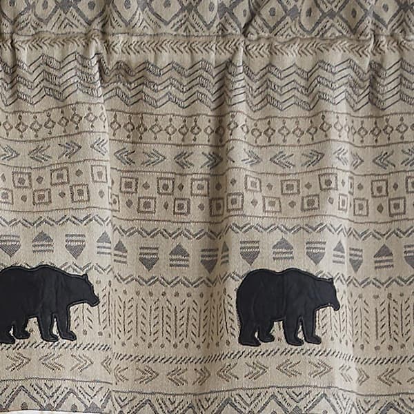 Black fashion Bear Window Valance