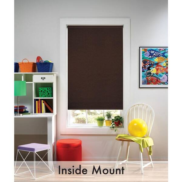 Bali Cut-to-Size Cut-to-Size Java Cordless Blackout Fade resistant Roller Shades 70 in. W x 72 in. L