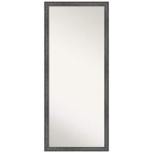 Angled Metallic Rainbow 27.25 in W x 63.25 in H Non-Beveled Modern Rectangle Wood Framed Full Length Floor Leaner Mirror