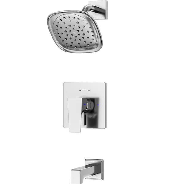 Symmons Verity Single Handle Wall Mounted Tub and Shower Trim Kit with Diverter Lever (Valve Not Included)