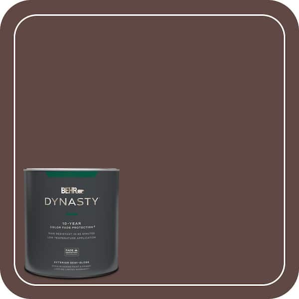 BEHR DYNASTY 1 qt. #710B-7 Rich Mahogany Semi-Gloss Exterior Stain-Blocking Paint & Primer