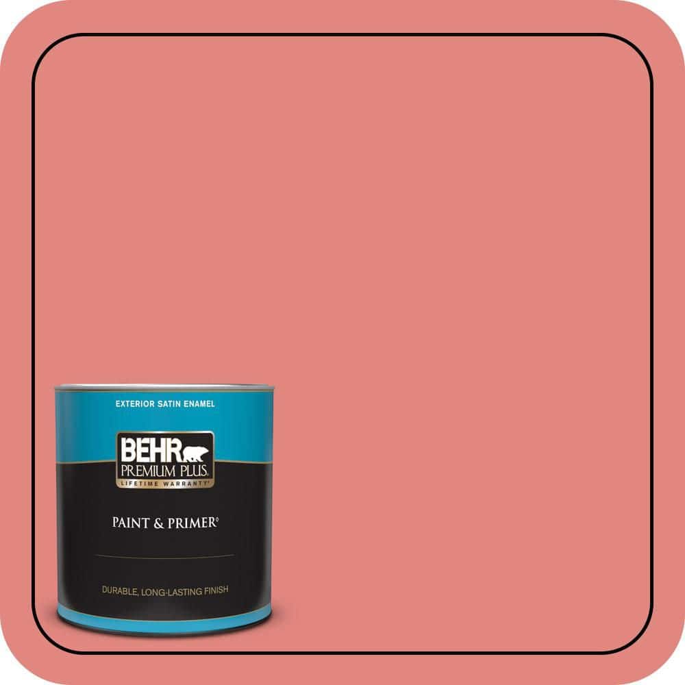 1 qt. #PPU1-04A Watermelon Punch Satin Enamel Exterior Paint & Primer price history on PriceWatchPro