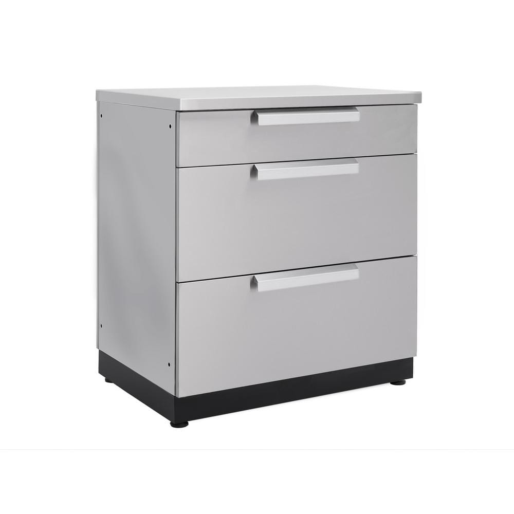 Stainless Steel 3-Drawer Outdoor Kitchen Cabinet