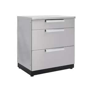 Stainless Steel 3-Drawer 32 in. W x 36.5 in. H x 23 in. D Outdoor Kitchen Cabinet