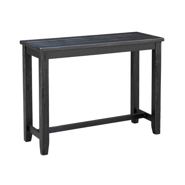 Unbranded Dayton 48 in. Black Standard Rectangle Wood Console Table