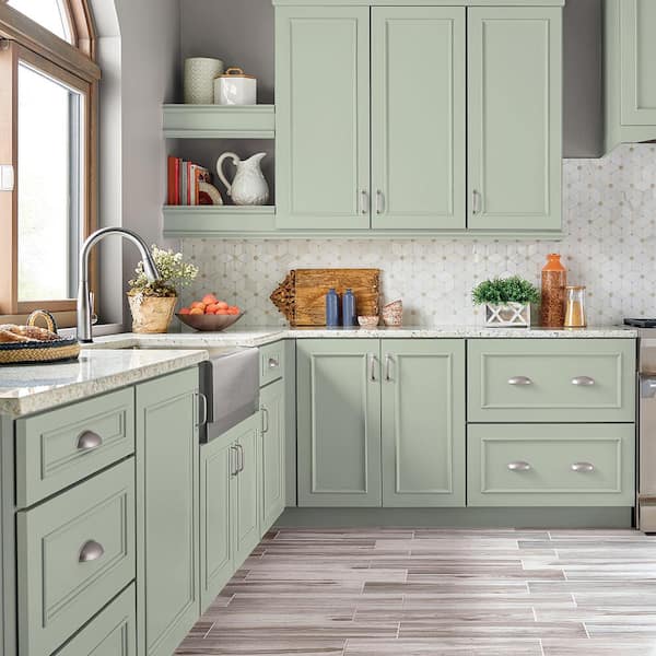 1 qt. #S390-2 Spring Valley Satin Enamel Interior/Exterior Cabinet, Door & Trim Paint