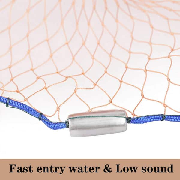 buying 16ft fish net POUI COME DREAM Depth Anti-Winding 3 Layers Fishing Wrapped Rope Lead Sinker Length 262ft Gill Net for Fishing Survival 30mm(1-1/8 Inch Mesh) : Sports & Outdoors Top and bottom lines are #6 braided polypropylene #4 Mono Gill Net, Sold
