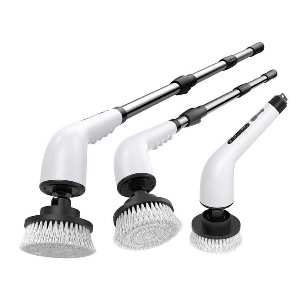 LAIFUCAM Cordless Spin Scrubber with 8 Brush Heads, 3-Speed Adjustable ...