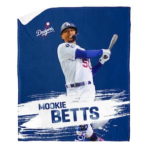 MLB Dodgers Mookie Betts Silk Touch Sherpa Multicolor Throw