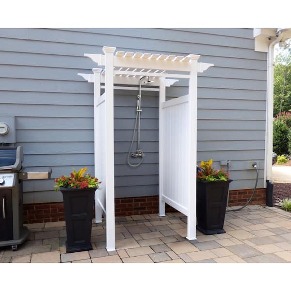 3-1/4 in. x 4 in. x 30 in. Galvanized Steel/Vinyl Surface Fence Mounts (2-Pack)