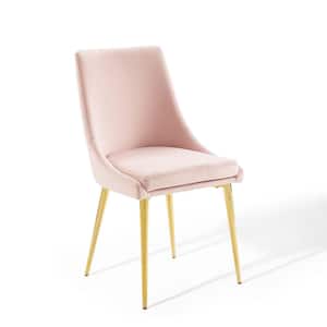 Viscount Pink Modern Accent Performance Velvet Dining Chair