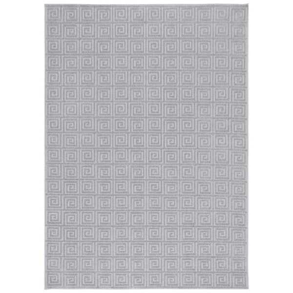 SAFAVIEH Pattern and Solid Gray 9 ft. x 13 ft. Abstract Geometric Area Rug