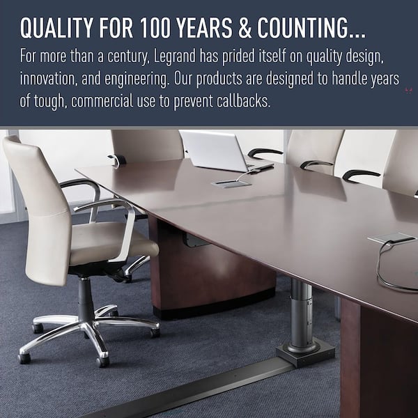 Legrand Wiremold InteGreat Vertical Table Cord Management