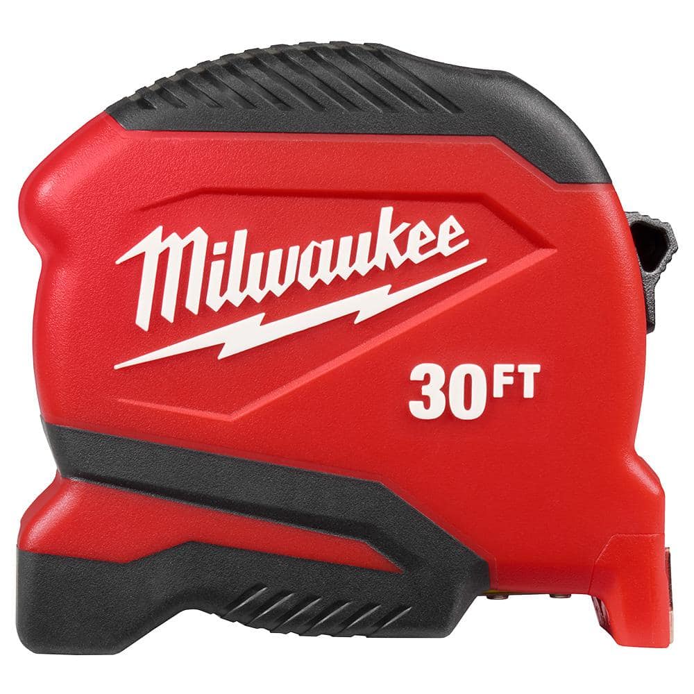 Compact 30 ft. SAE Tape Measure with Fractional Scale and 9 ft. Standout