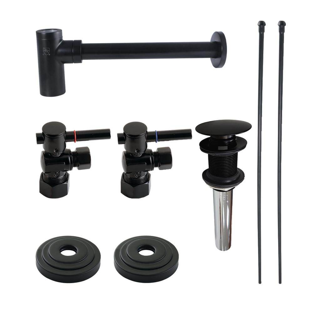 Trimscape Bathroom Plumbing Trim Kits with P-Trap and Drain (No Overflow) in Matte Black price history on PriceWatchPro