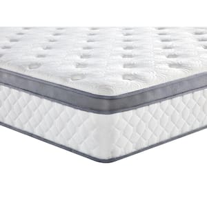 King Medium Comfort Hybrid Euro Top 12 in. Bed-in-a-Box Mattress