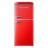 Galanz Cu Ft Retro Mini Refrigerator With Dual Door True Freezer