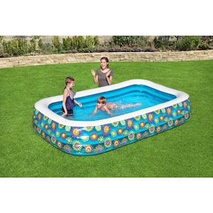 Family 120 in. x 22 in. Rectangular 72 in. Deep Above Ground Inflatable Pool
