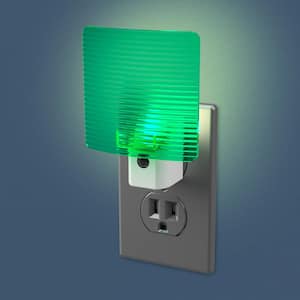 Teal Wave Translucent Screen Automatic LED Night Light
