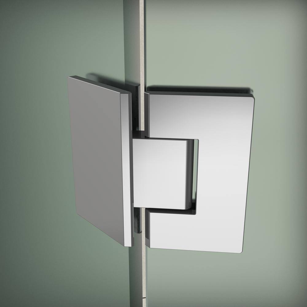 Merrick 36" x 72" Chrome Frameless Frosted Glass Shower Enclosure