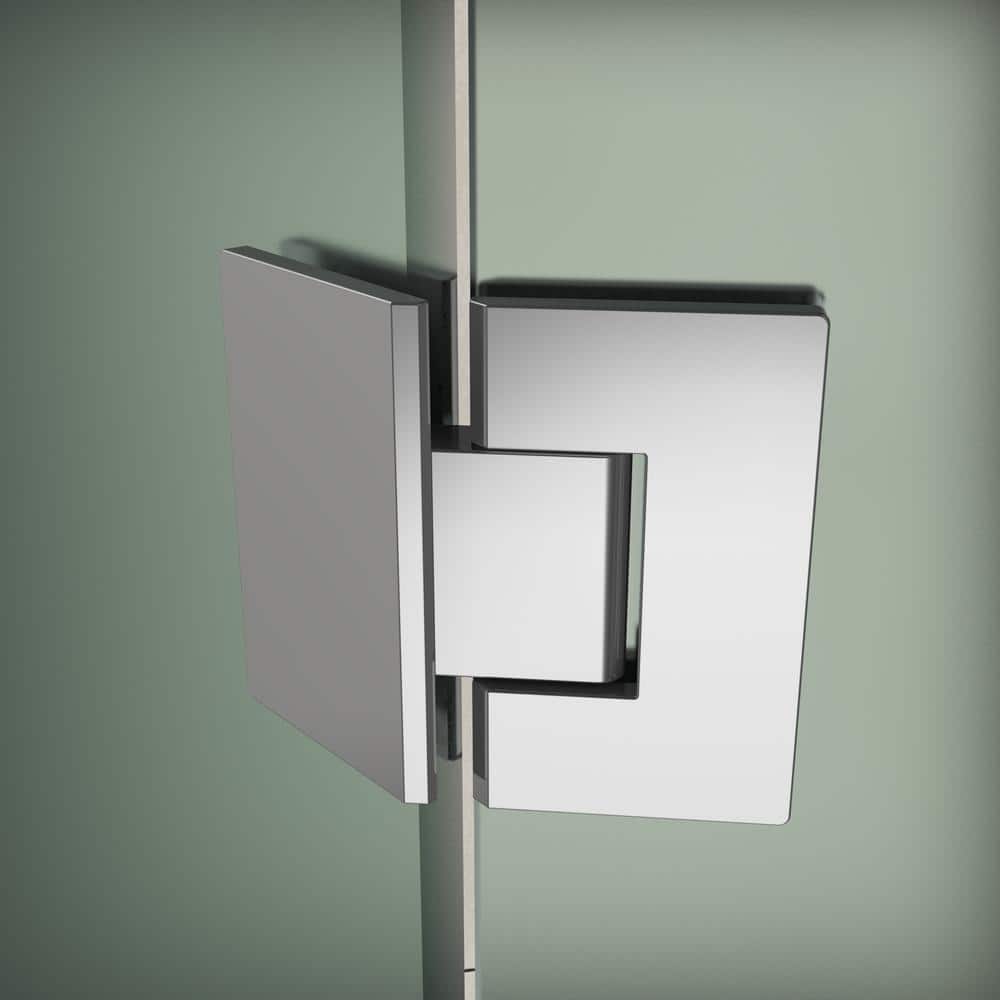 Merrick 40.5" x 72" Chrome Frameless Neo-Angle Shower Enclosure