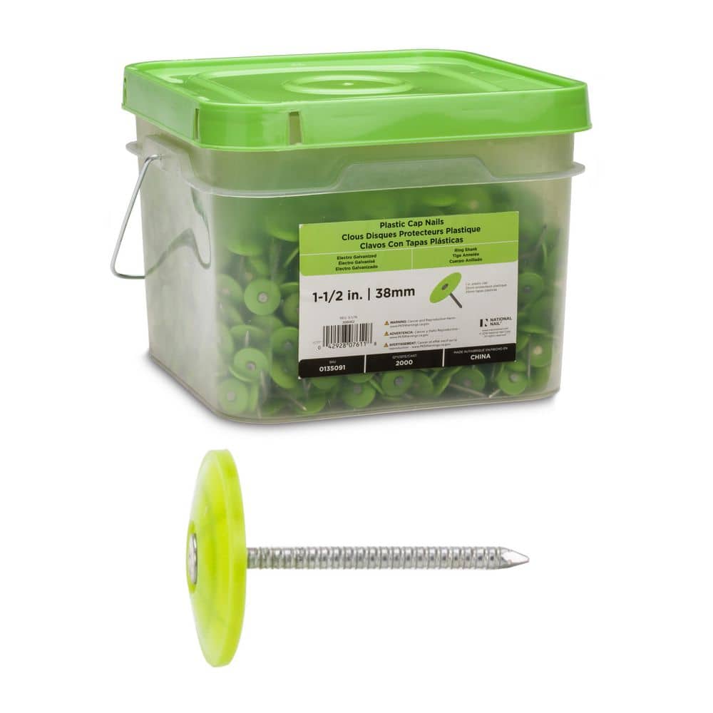 Stinger 1-1/2 in. Electro Galvanized Ring Shank Nail with Plastic