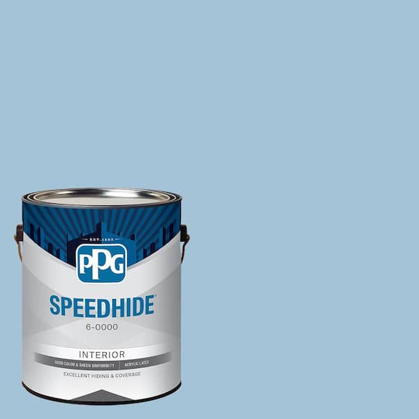 SPEEDHIDE 1 gal. PPG1158-3 Blue Bows Eggshell Interior Paint