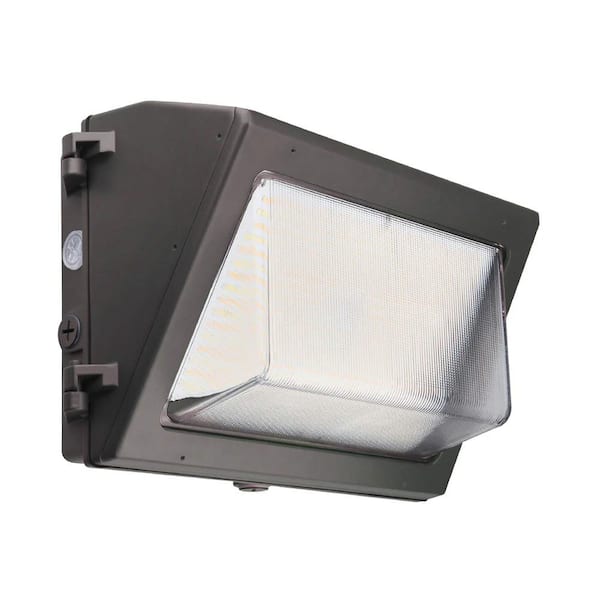 CCT 3000K/4000K/5000K Bronze Finish 120-Volt To 277-Volt 11600-Lumens LED Outdoor Wall Pack