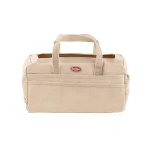 BUCKET BOSS 17 in. Original Rigger s Canvas Tool Bag in Beige