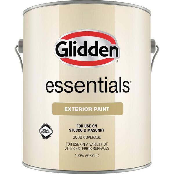 Glidden Essentials 1 gal. PPG1130-6 Moss Ring Semi-Gloss Exterior Paint  PPG1130-6EX-1SG - The Home Depot