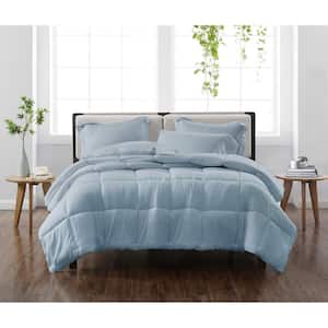 Solid Blue Twin/Twin XL 2-Piece Comforter Set