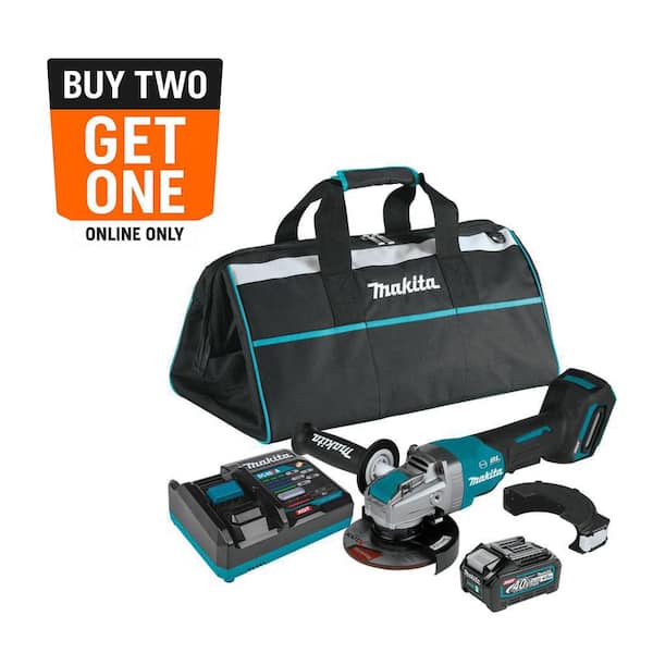 40V max XGT Brushless Cordless 5 in. X-LOCK Paddle Switch Angle Grinder Kit, with Electric Brake (4.0Ah)