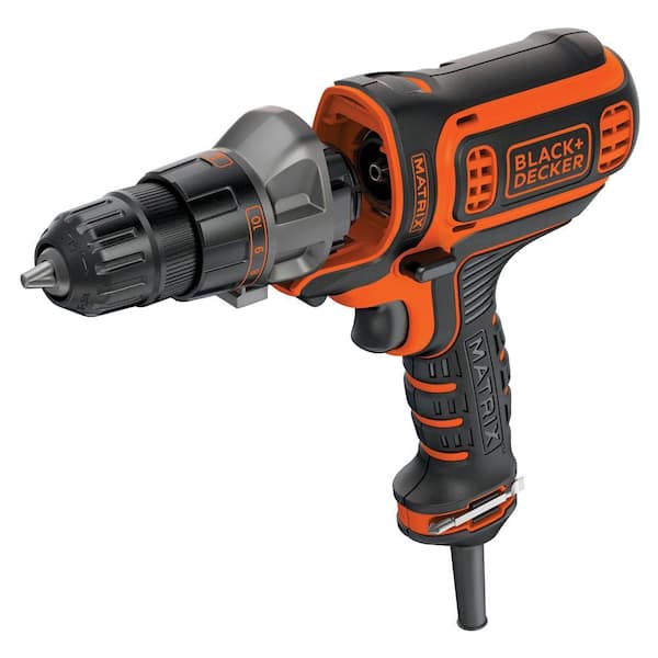 BLACK+DECKER Matrix 4 Amp 3/8 in. Corded Drill and Driver BDEDMT - The Home  Depot