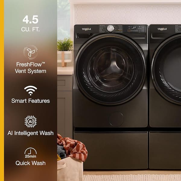 Whirlpool Front Load Washer (WFW5720RU) - Volcano Black Whirlpool Front Load Washer (WFW5720RU) - Volcano Black