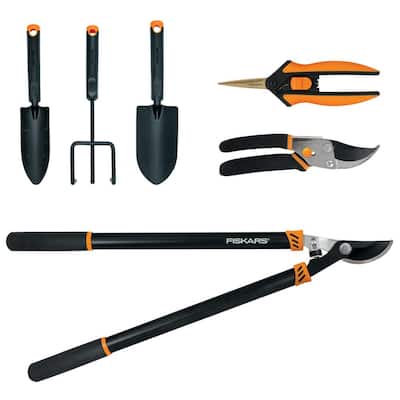 6-Piece Essentials Heavy-Duty Garden Tool Set