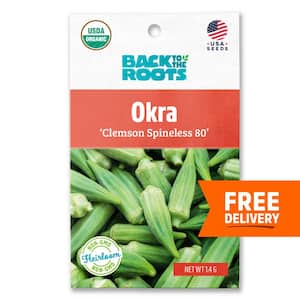 Organic Clemson Spineless 80 Okra Seed (1-Pack)