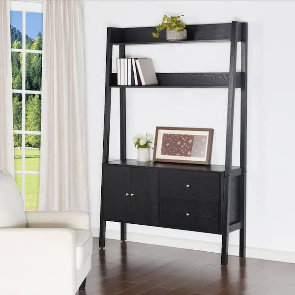 Scandia 51 in. Black Rectangle MDF Console Table