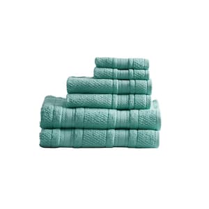 Remy 6-Piece Teal Super Soft Quick Dry Cotton Bath Towel Set