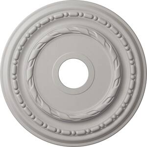 1-1/4 in. x 17-7/8 in. x 17-7/8 in. Polyurethane Dublin Ceiling Medallion, Ultra Pure White